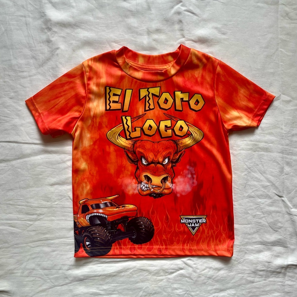 Monster Jam El Toro Loco Shirt, Size 6